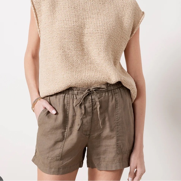 Michael Stars Pants - Anthropologie x Micheal Stars Paulette Pull on 100% Linen Short. Size. XS